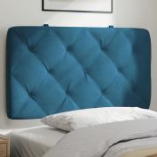 Мека табла за легло, синя, 80 см, кадифе