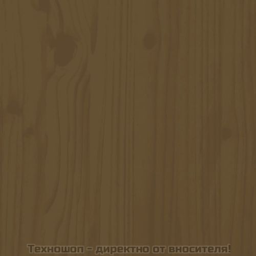 Поставка за дърва за огрев меденокафява 108x73x79 см бор масив