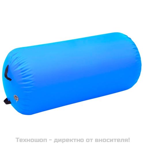 Надуваем гимнастически цилиндър с помпа 120x90 см PVC син