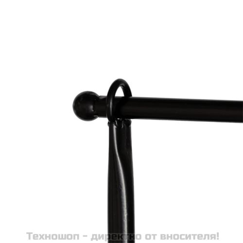 Esschert Design Декоративен прът за маса със скоба, черен