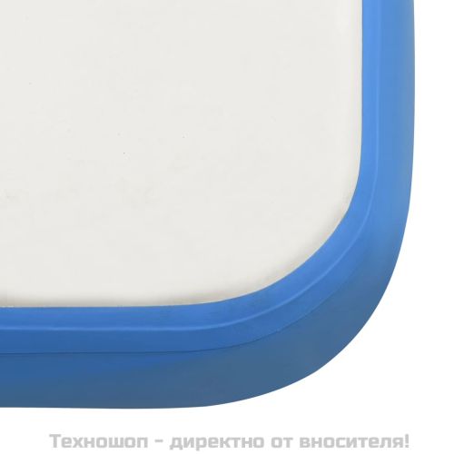 Надуваема плаваща платформа, синьо и бяло, 300x300x15 см