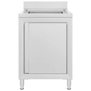 Търговски кухненски шкаф за мивка 60x60x96 см инокс