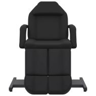 Козметичен стол, изкуствена кожа, черен, 180x62x78 см