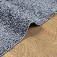 Шаги килим с дълъг косъм, модерен, син, 160x160 см