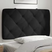 Мека табла за легло, черна, 80 см, кадифе
