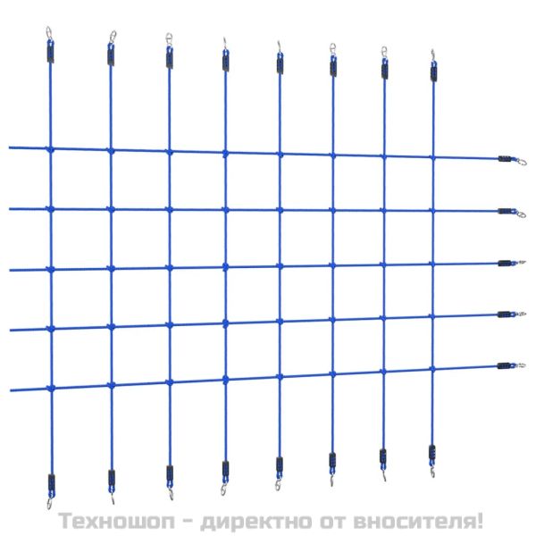 Мрежа за катерене, 200x150 см, синя
