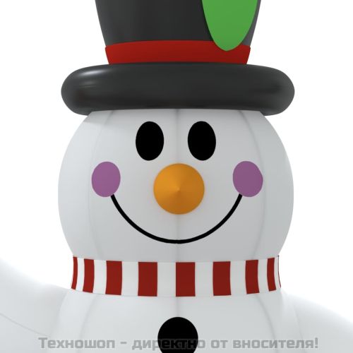 Надуваем снежен човек с LED 120 см