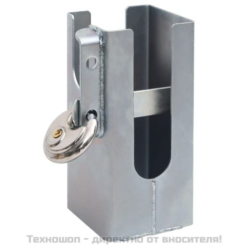 Ключалка за теглич, сребриста, 11x11x23,5 см, стомана