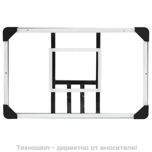 Баскетболно табло, прозрачно, 71x45x2,5 см, поликарбонат