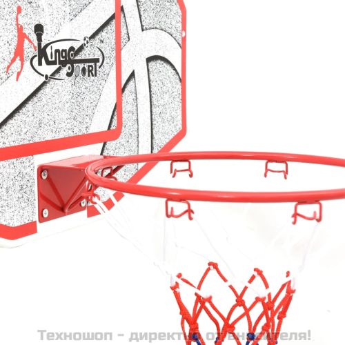 Комплект баскетболно табло стенен монтаж пет части 66x44,5 см