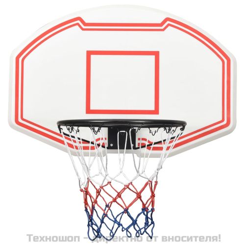 Баскетболно табло бяло 90x60x2 см полиетилен