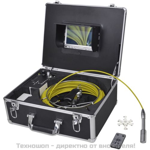 Камера за инспектиране на тръби, 30 м, с DVR контролна кутия