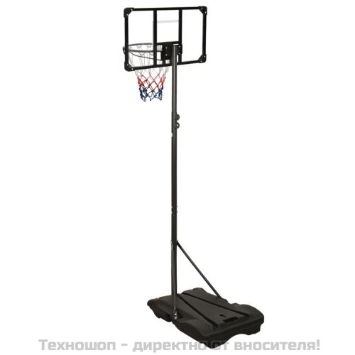 Баскетболна стойка, прозрачна, 216-250 см, поликарбонат