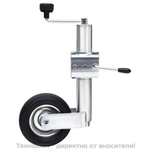 Опорно колело за ремарке със скоба, 60 мм, поцинкована стомана