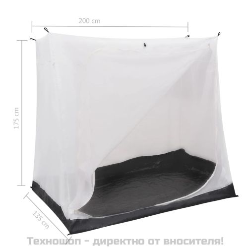 Универсална вътрешна палатка, сива, 200x135x175 см