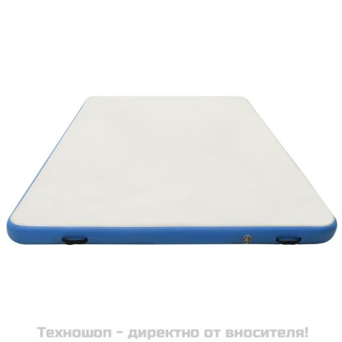 Надуваема плаваща платформа, синьо и бяло, 300x200x15 см