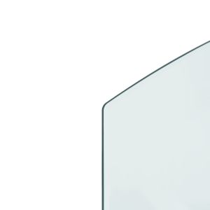 Стъклена подложка за камина, 100x60 см
