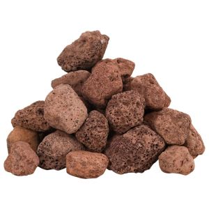 Вулканични камъни 25 кг червени 3-5 см