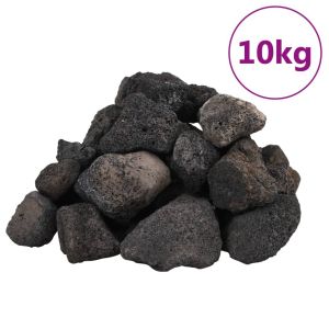 Вулканични камъни 10 кг черни 5-8 см