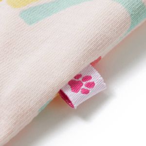 Детска пижама с къс ръкав, меко розово, 128