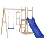 Детска люлка с въжена стълба, синя, 37x15 см, PE