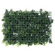  Ограда от изкуствени листа 6 бр зелена 40x60 см