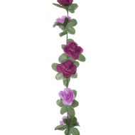 Гирлянди от изкуствени цветя 6 бр пролетно светлолилави 250 см