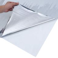 Соларно фолио статично отразяващ ефект сребристо 90x500 см PVC