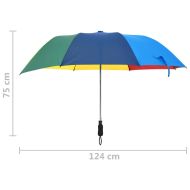 Автоматичен сгъваем чадър многоцветен 124 см