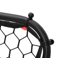 Футболен ребаундер, регулируем, черен, 84x73x60-80 см, стомана