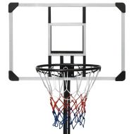 Баскетболна стойка, прозрачна, 235-305 см, поликарбонат